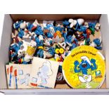 Smurfs, a mixed group of TV & Film items. - GENUINE National BENZOLE Smurfs Circa 1970. Condition...