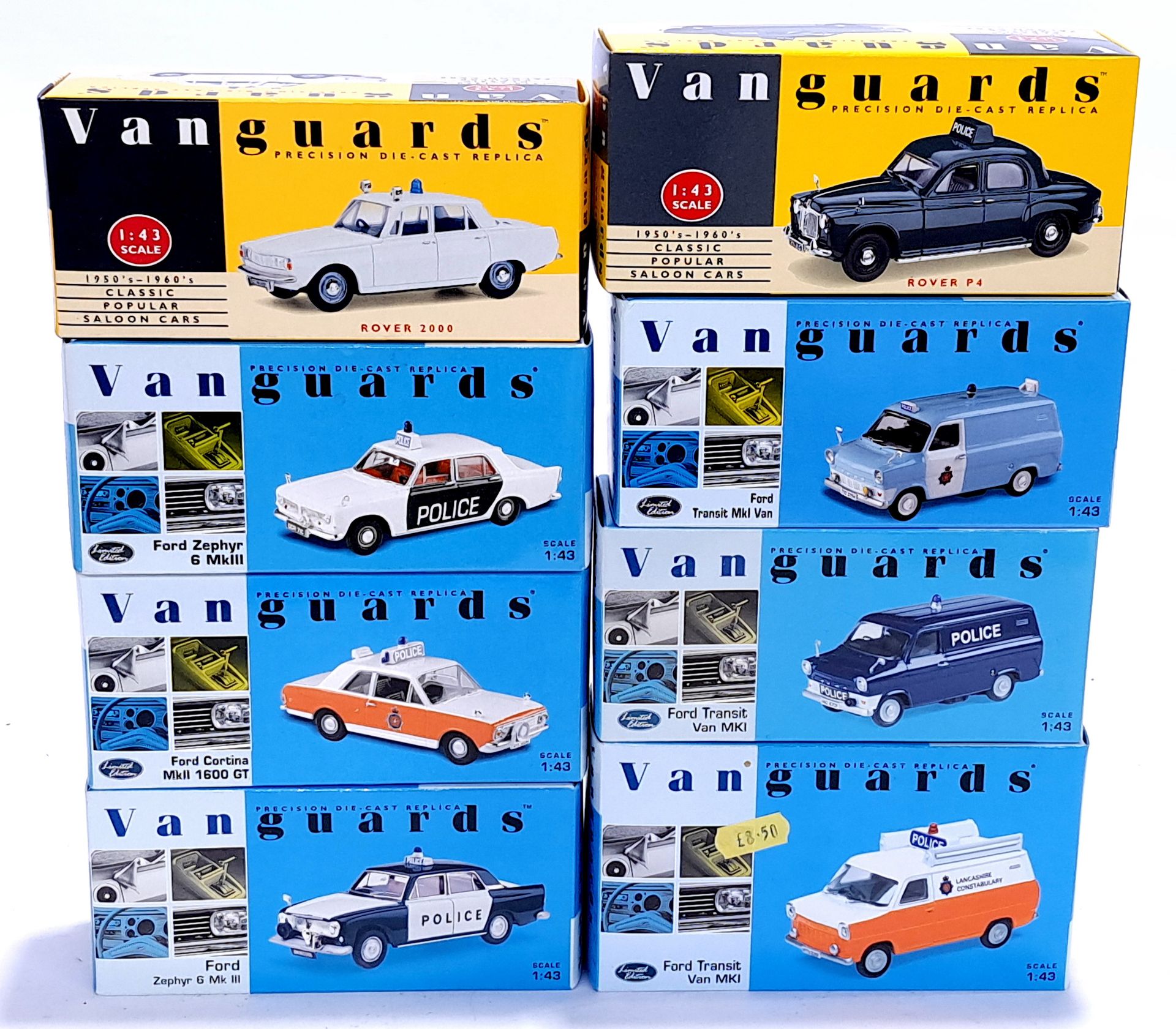 Lledo Vanguards, a boxed 1:43 scale Police group