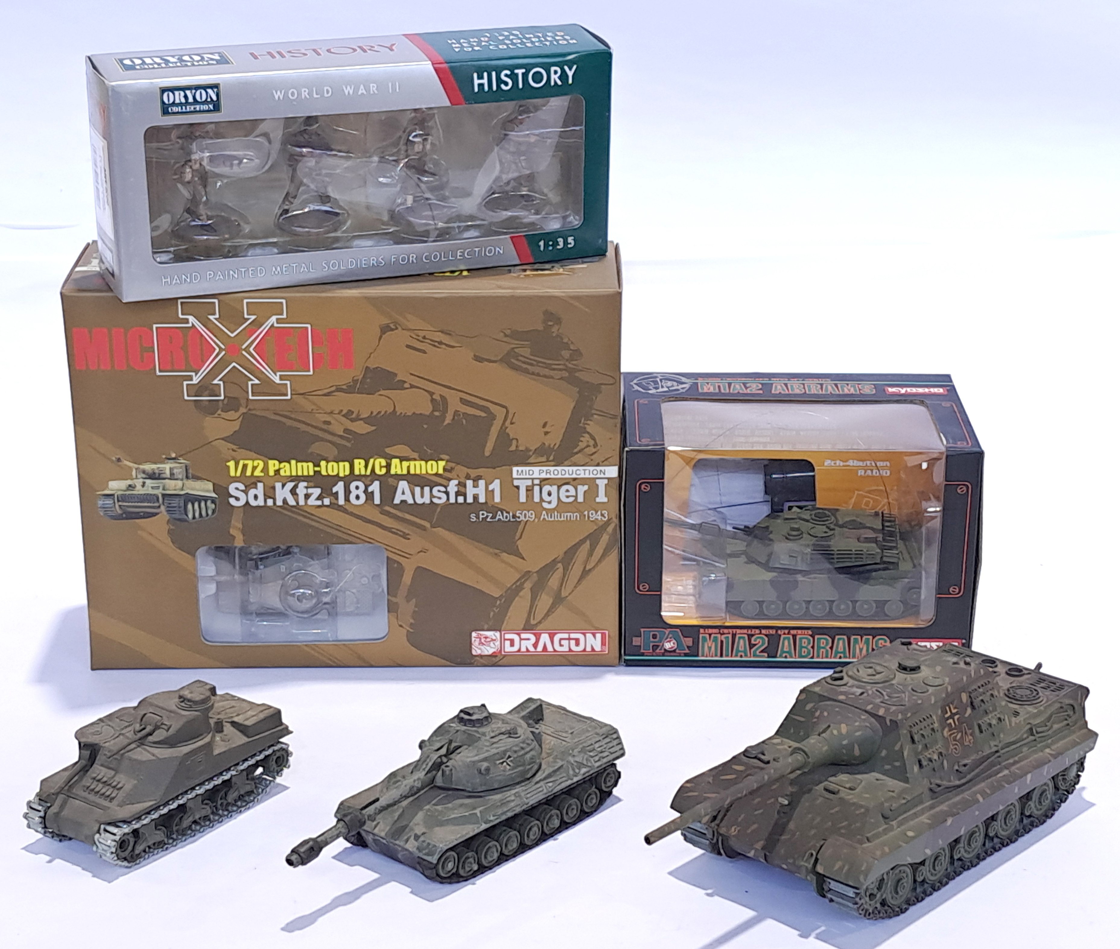 Dragon, Kyosho, Oryon & similar, a boxed & unboxed military group