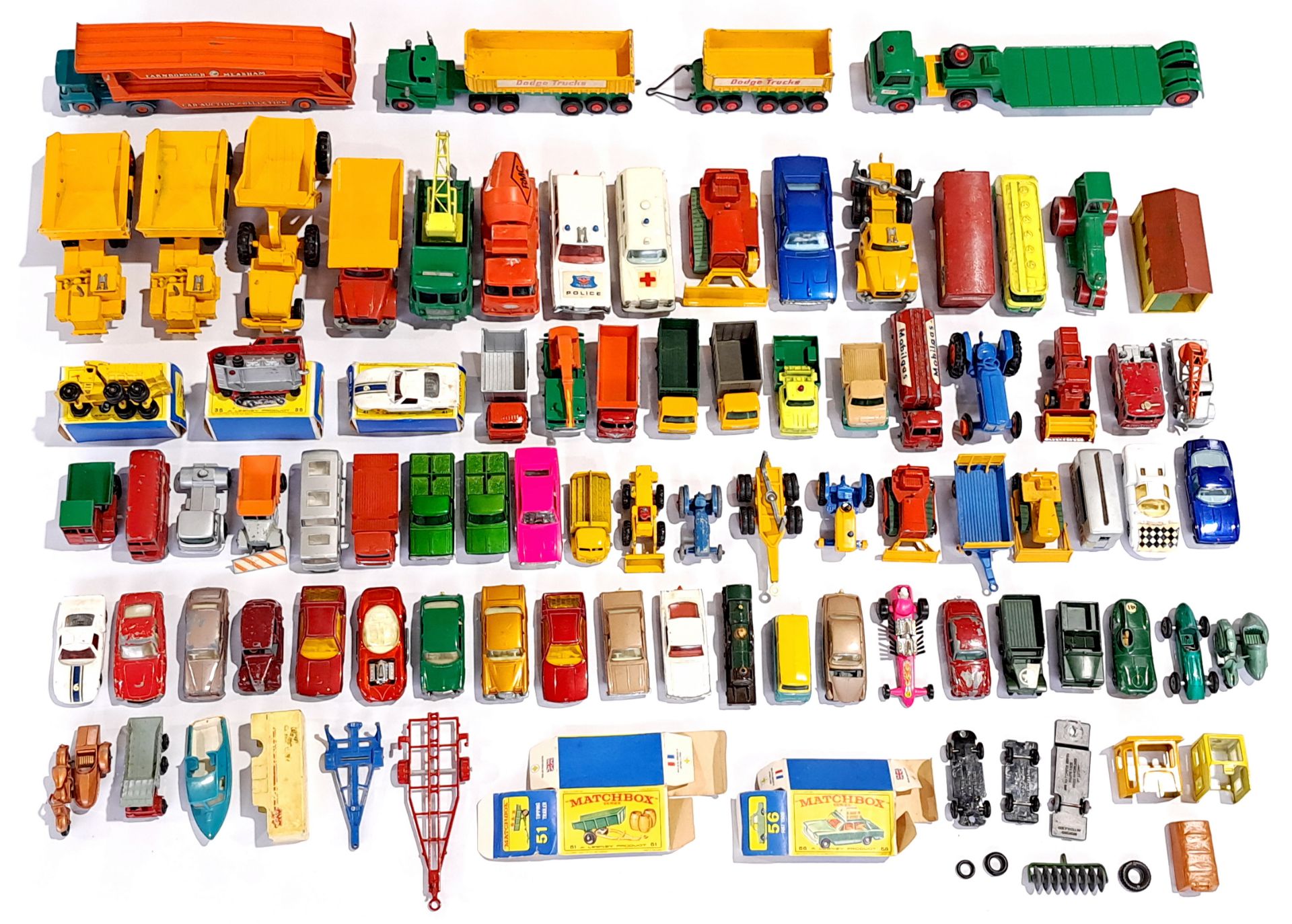 Matchbox, a mostly unboxed mixed vehicle group