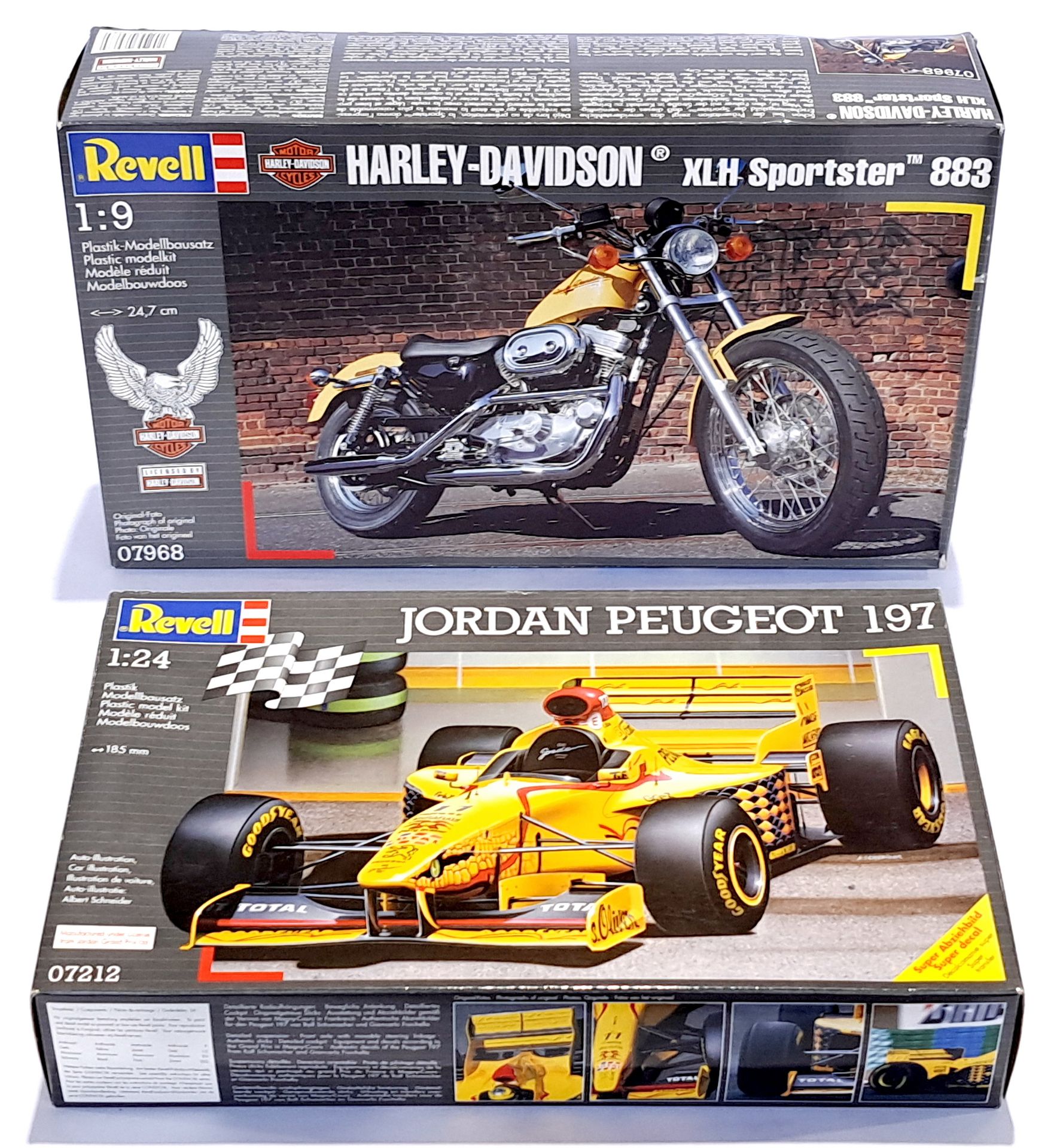 Revell, a boxed pair of unmade plastic model kits