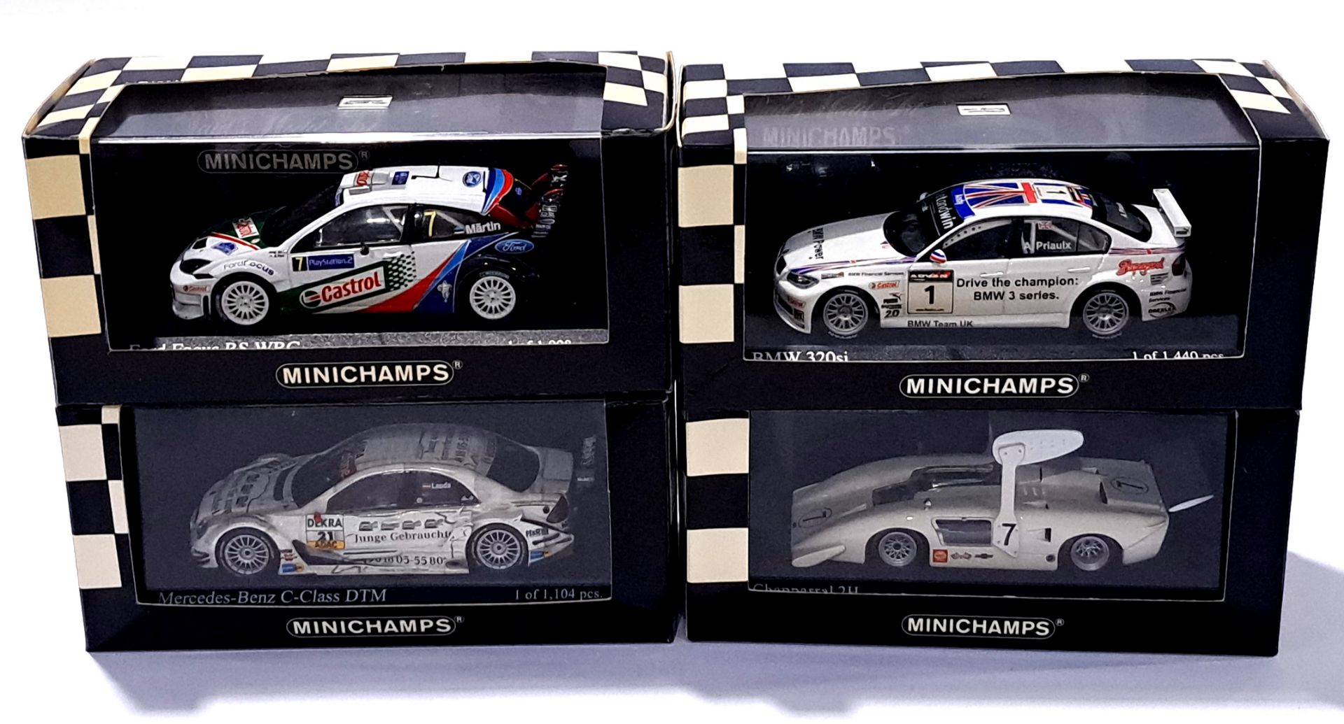 Minichamps a mixed boxed group. Conditions generally appear Near Mint in generally Near Mint Pers...