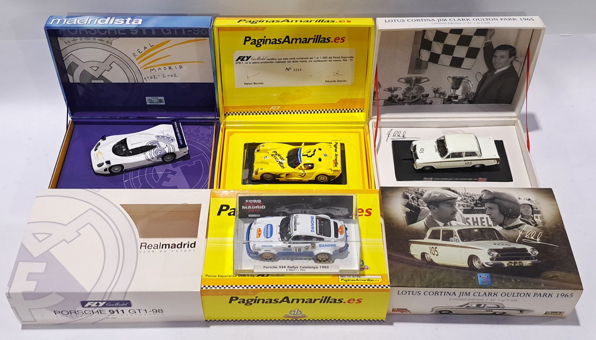 Fly, Slotwings and similar, a mixed group of boxed Slot cars. Conditions generally appear Excelle...