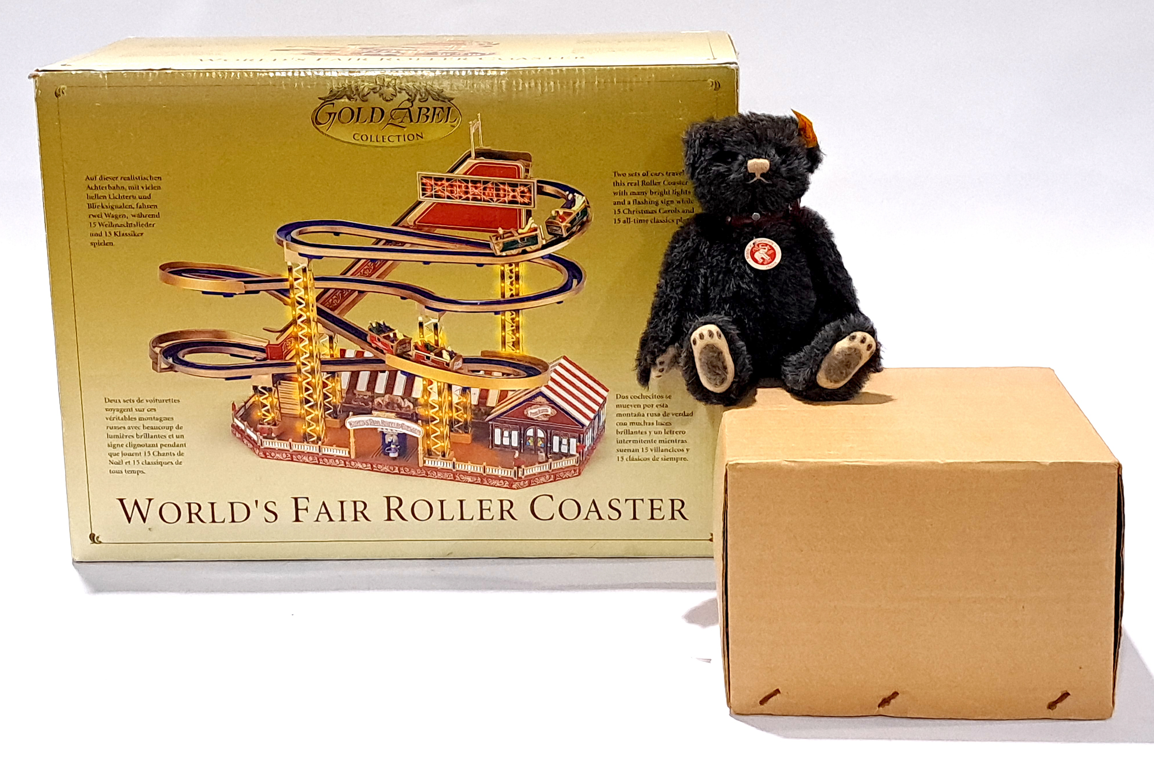 Gold Label World's Fair Roller Coaster and a Steiff Bear. Not checked for completion or correctne...