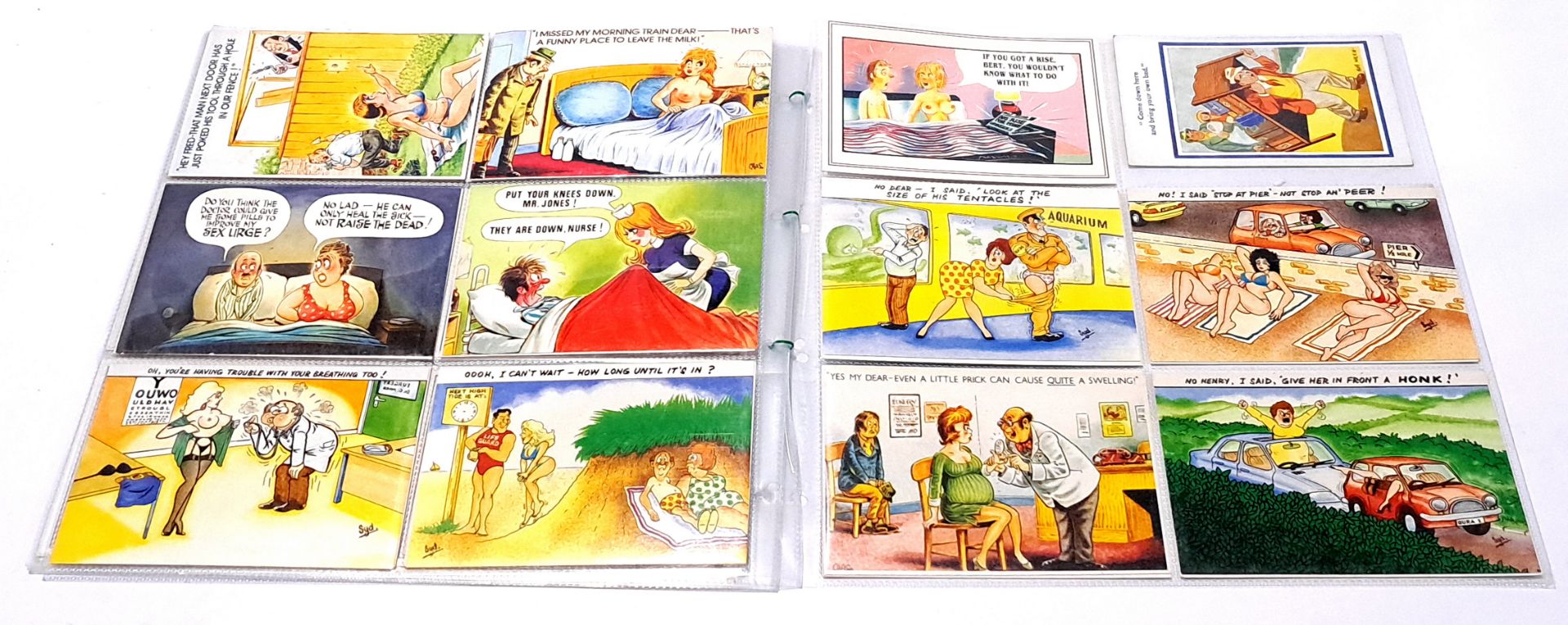 BAMFORTH Postcards "Comic Series", Saucy/Seaside Humour. Conditions generally appear Good to Near... - Image 2 of 3