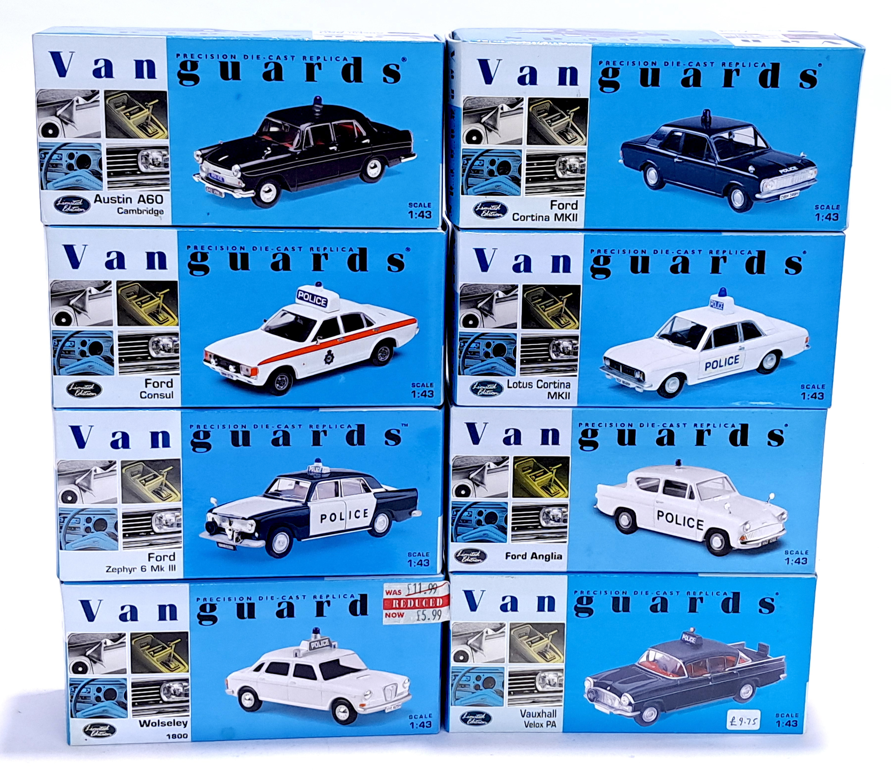 Lledo Vanguards, a boxed 1:43 scale Police group