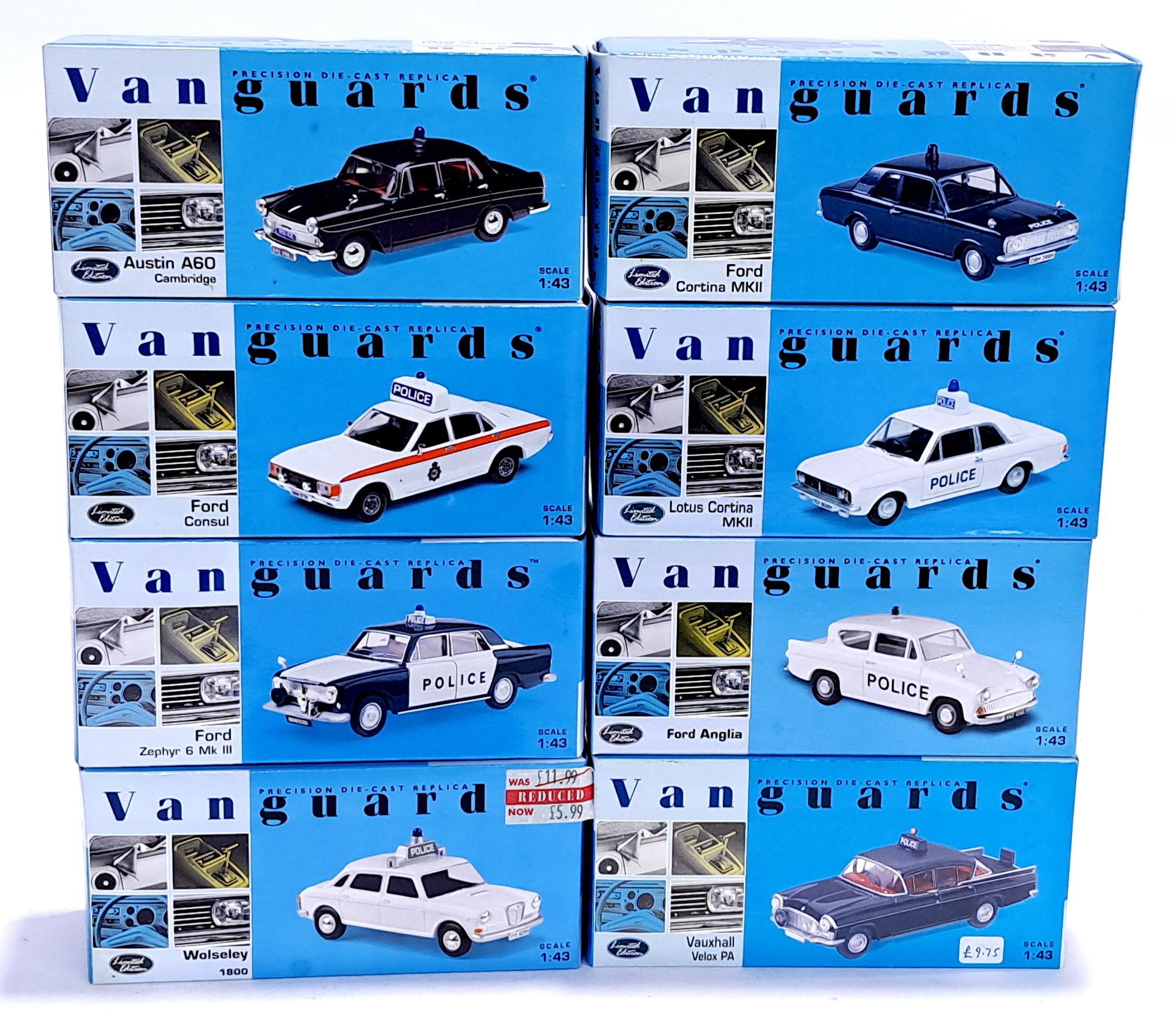 Lledo Vanguards, a boxed 1:43 scale Police group