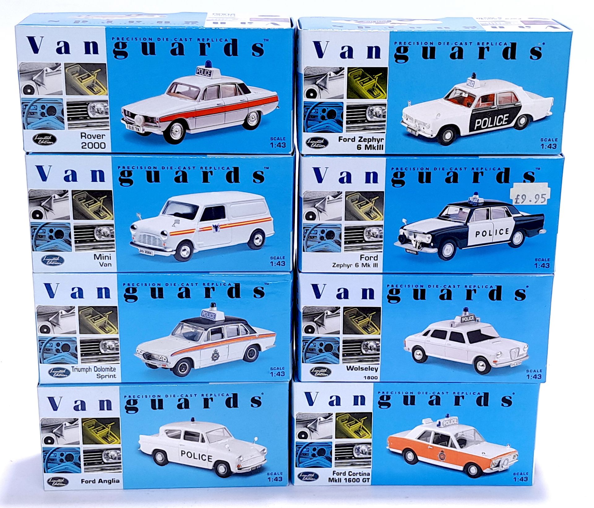 Lledo Vanguards, a boxed 1:43 scale Police group