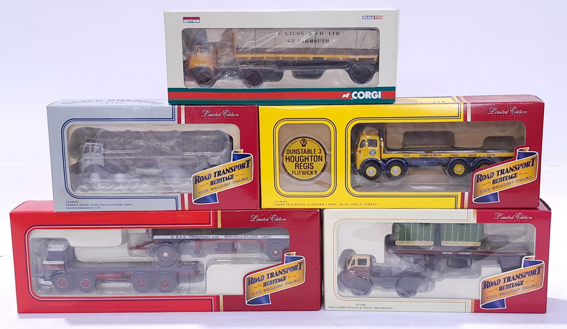 Corgi "Road Transport Heritage" mixed boxed group. Conditions generally appear Excellent in gener...