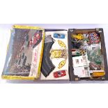 Scalextric a mixed group of Buildings and Accessories with a Circuit 24 set, all pieces appear to...