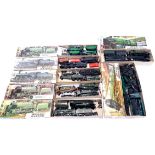 Airfix and similar, a mixed boxed group of Train Kits, Most appear to be partly built and a lot o...