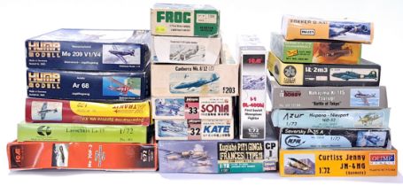 FROG, ICM and similar, a mixed boxed group of 1/72 and similar scale Planes. Not checked for comp...