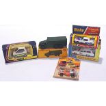 Dinky, Corgi and Matchbox, a mixed boxed group to include Dinky 207, Matchbox K-23 and others. Co...