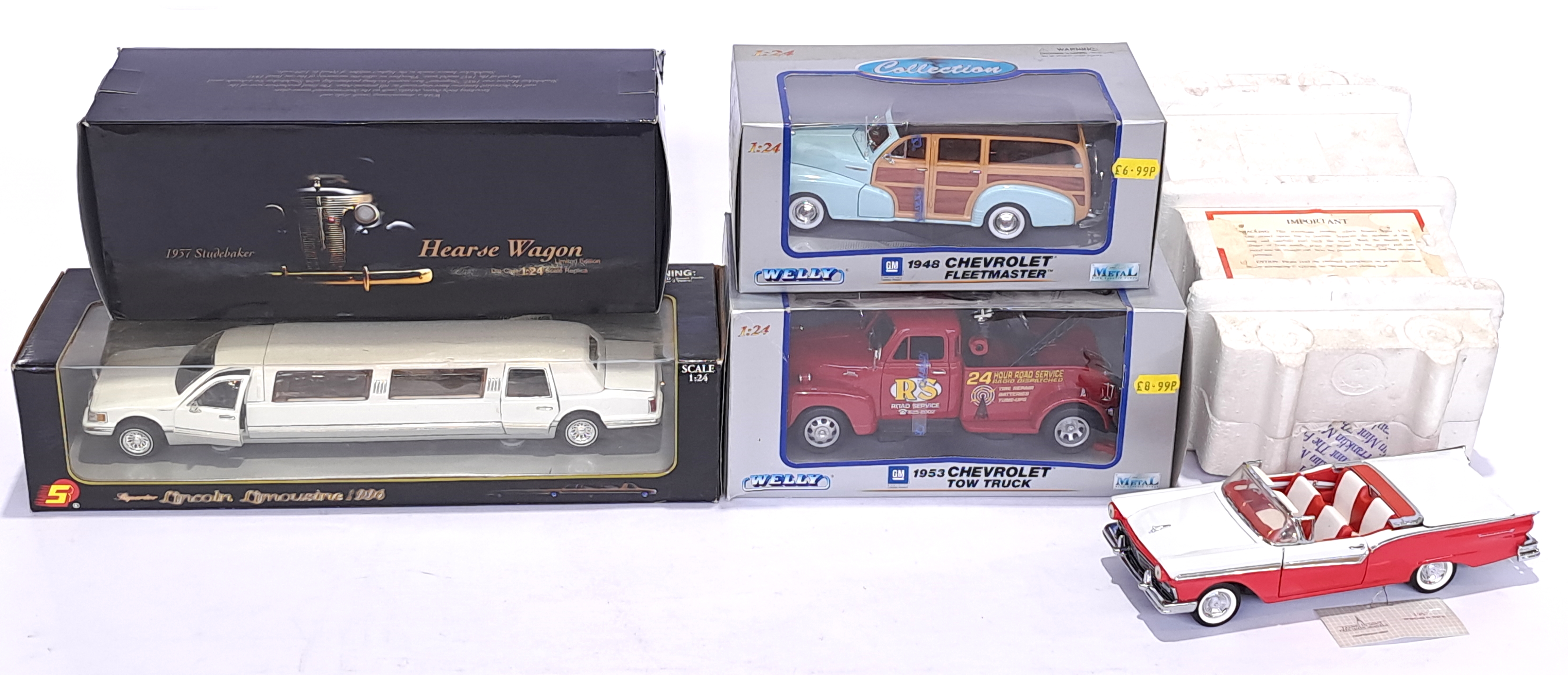 Franklin Mint, Unique Replicas & similar, a 1:24 scale mixed vehicle group