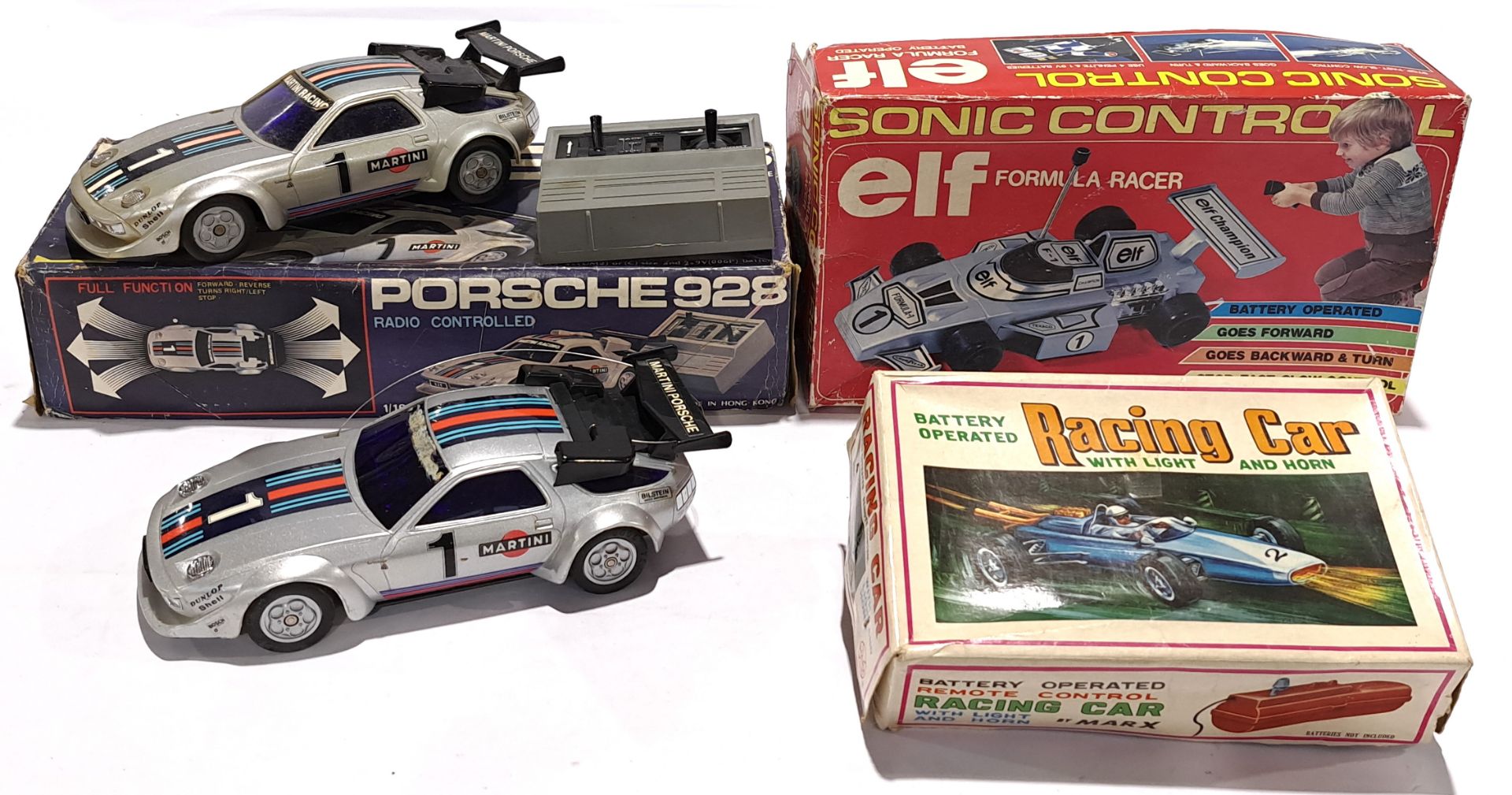 A mostly boxed radio controlled group