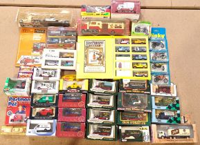 Corgi, Lledo, Dinky, ERTL & similar, a boxed and carded mixed group