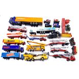 Corgi and similar, a mixed unboxed group of Commercial vehicles. Conditions generally appear Fair...
