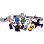 Dinky and Corgi, a mixed mainly unboxed group of Mainly TV & Film. Conditions generally appear Go...