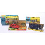 Corgi, a mixed boxed pair, to include Corgi 448 BMC Mini Van "Police" and Corgi 256 "East African...