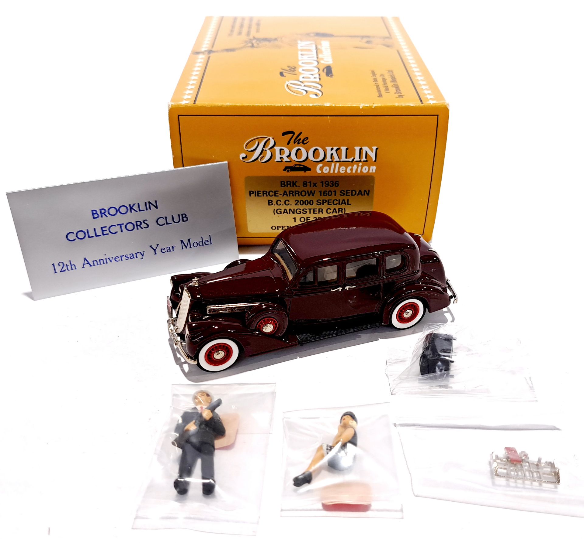 Brooklin Models BRK.81x 1936 Pierce-Arrow 1601 Sedan B.C.C. 2000 Special (Gangster Car) 1 of 250