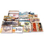 Airfix, Revell and similar, a mixed boxed group of mainly Kits. Not checked for completeness or c...