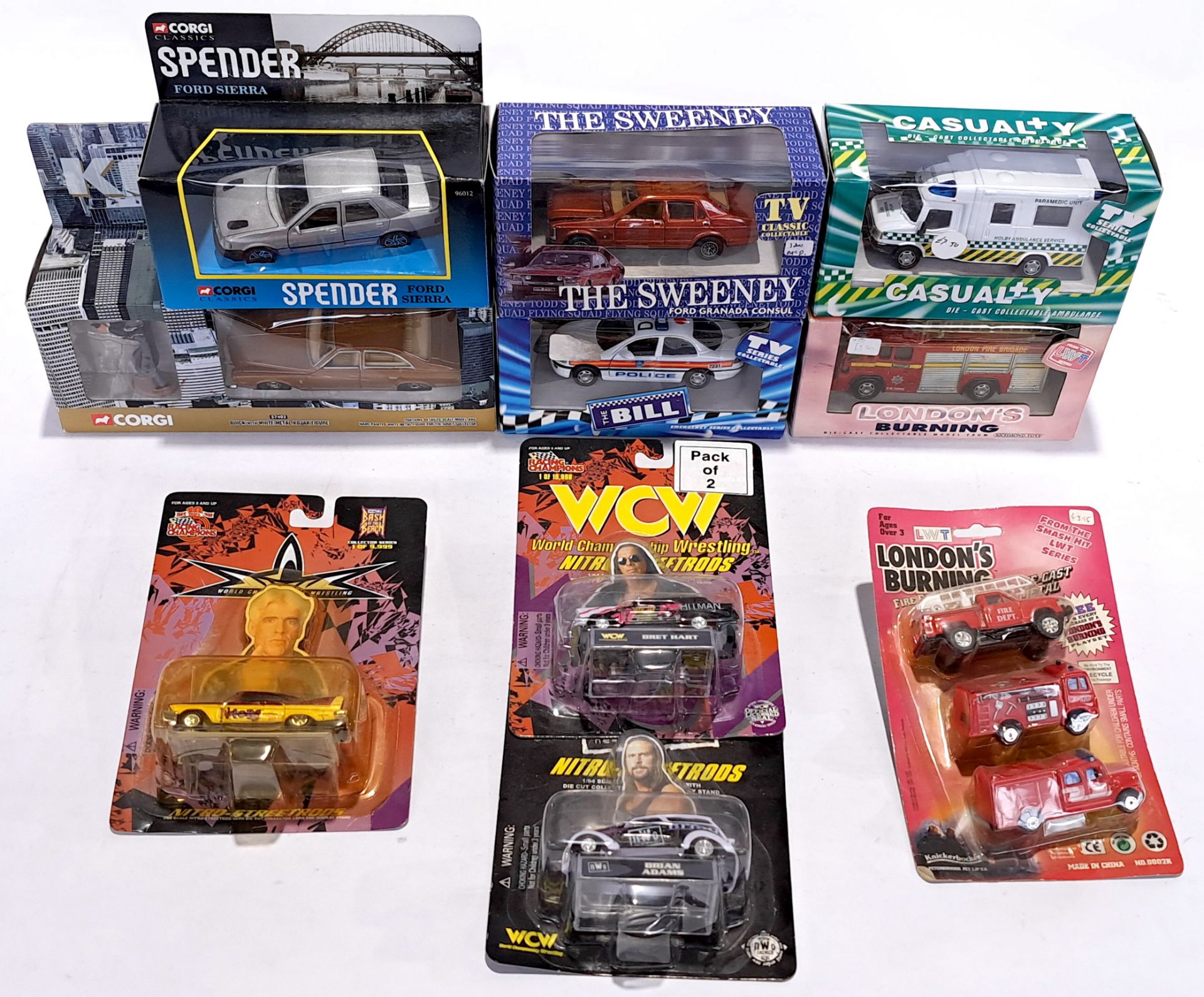 Corgi, Richmond Toys & Racing Champions, a boxed & carded TV & Film related group