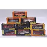 Solido a mixed boxed group of Racing cars. Conditions generally appear Excellent to Mint in gener...
