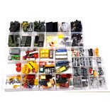 Spot-on Matchbox and similar, a mixed unboxed group of Spare parts and a large number of accessor...