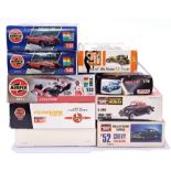 Airfix and similar, a mixed boxed group of 1/72, 1/32 and similar scale Cars/Vehicles. Not checke...