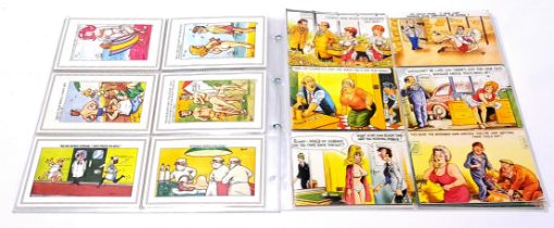 BAMFORTH Postcards "Comic Series", Saucy/Seaside Humour. Conditions generally appear Good to Near...