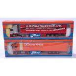 Tekno a pair of 1/50 scale trucks. Conditions generally appear Near Mint in generally Good boxes....