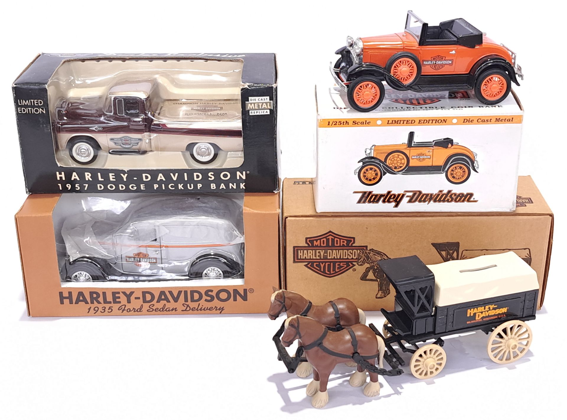 Liberty Classics & ERTL, a boxed Harley Davidson related group