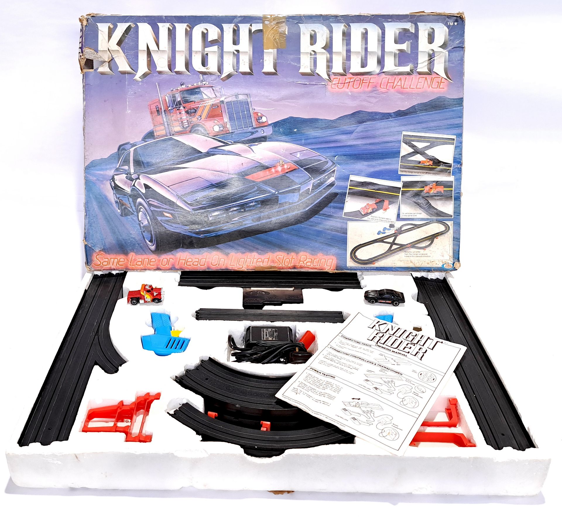 Ideal Knight Rider Cut Off Challenge slot car set