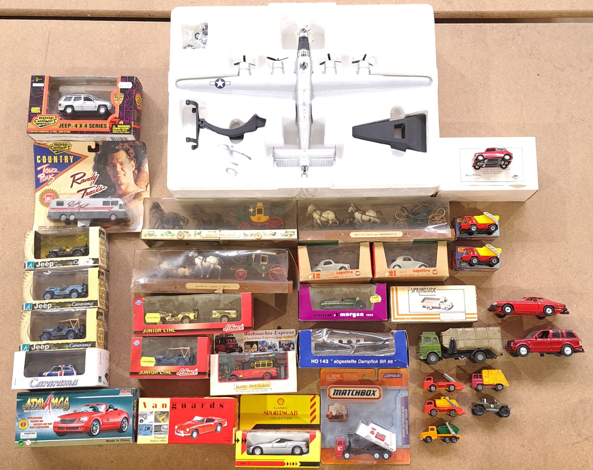 Matchbox, Brumm, Schuco & similar, a boxed and unboxed mixed vehicle group