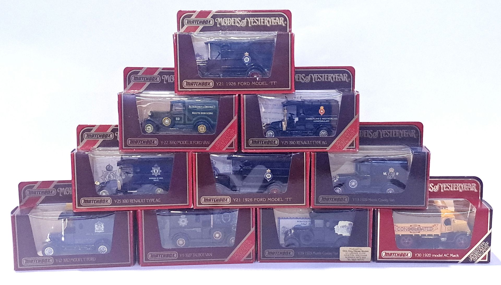Matchbox Models of Yesteryear Promotional Models, a boxed group of Castlehouse Models and similar...