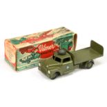 Vilmer  military 341 flat bed  truck with tailboard and spare wheel on roof