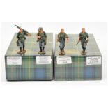 King & Country - 'German Forces 1944' Series.  Comprising of Set Nos. WSS 40 ' "Marching" 4 Wehrm...