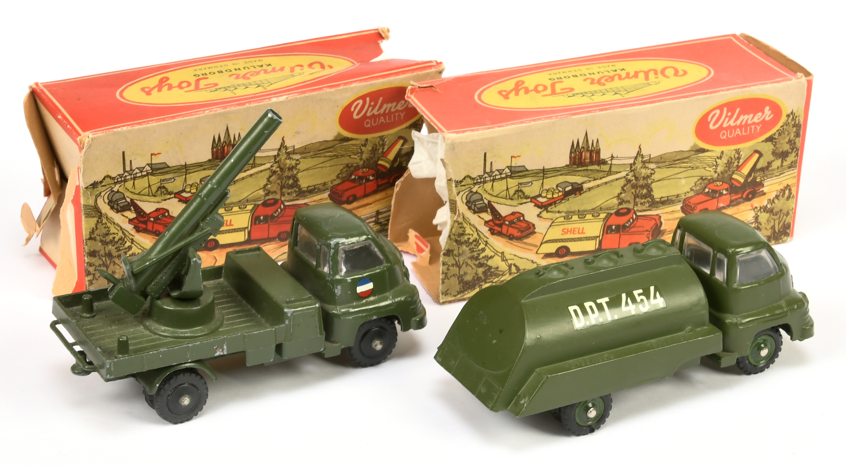 Vilmer (1/50th) military  - Bedford trucks a pair - (1) Tanker - green including hubs - Image 2 of 2