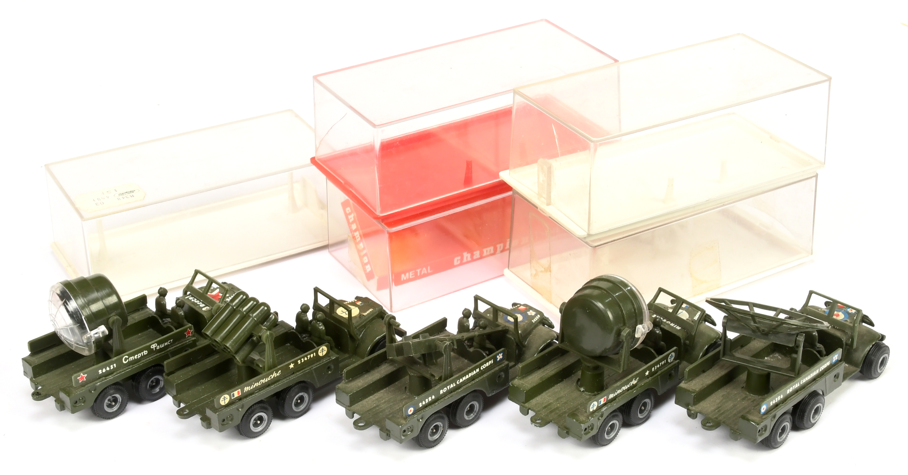 Champion Military group of 5 lorry's to include (1) Radar scanner (2) with searchlight - Image 2 of 2