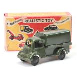 River Series Military covered lorry  - dark military  green, black wheels 