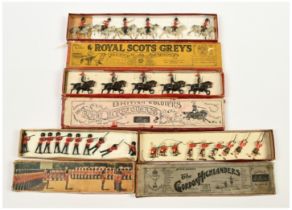 Britains Boxed Lead Soldiers - Comprising: Set No. 1s 'Crown Range - Footguards'