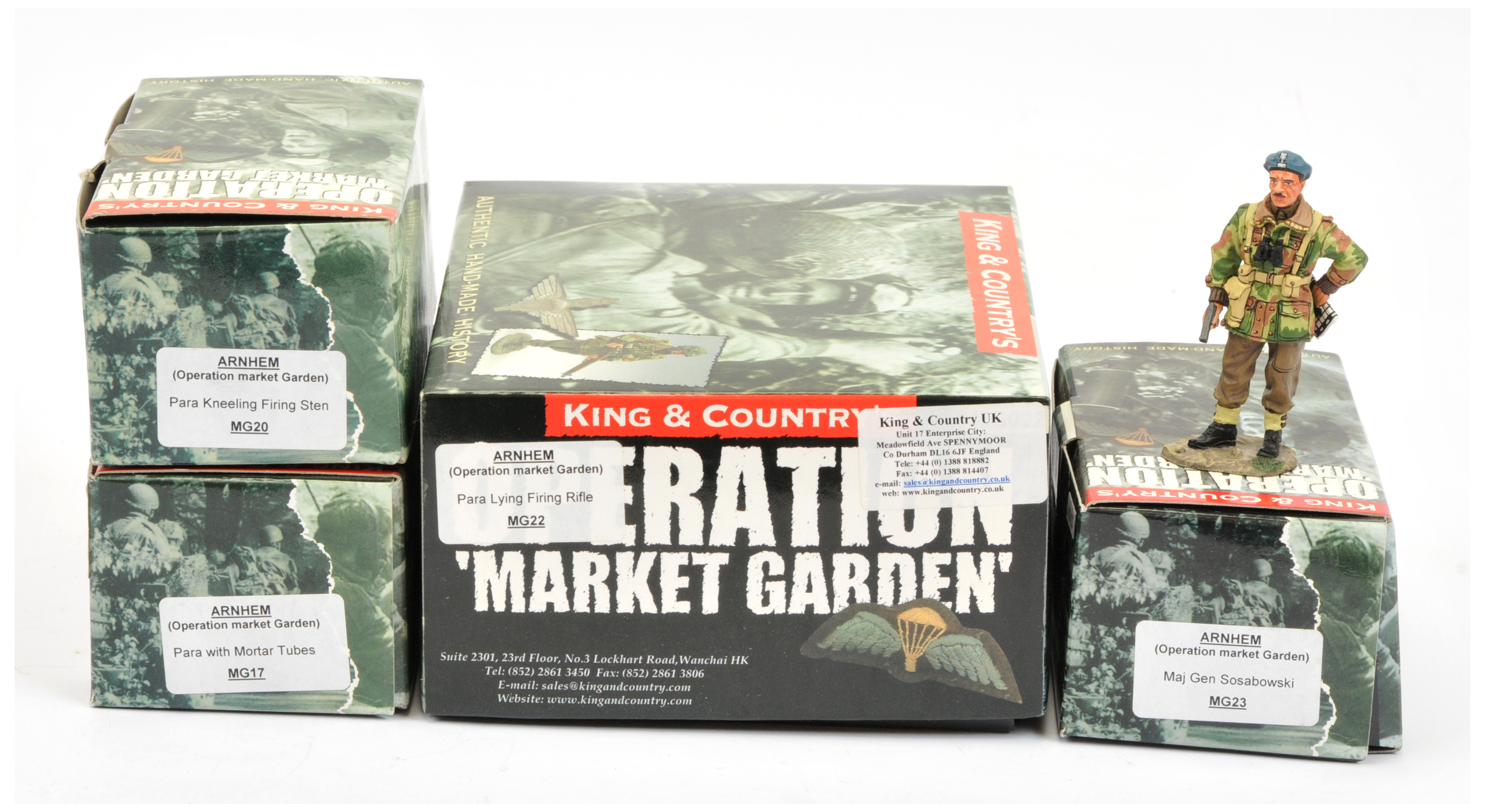 King & Country - 'Arnhem (Operation Market Garden)' Series, including Set Nos. MG23 'Maj Gen Sosa...