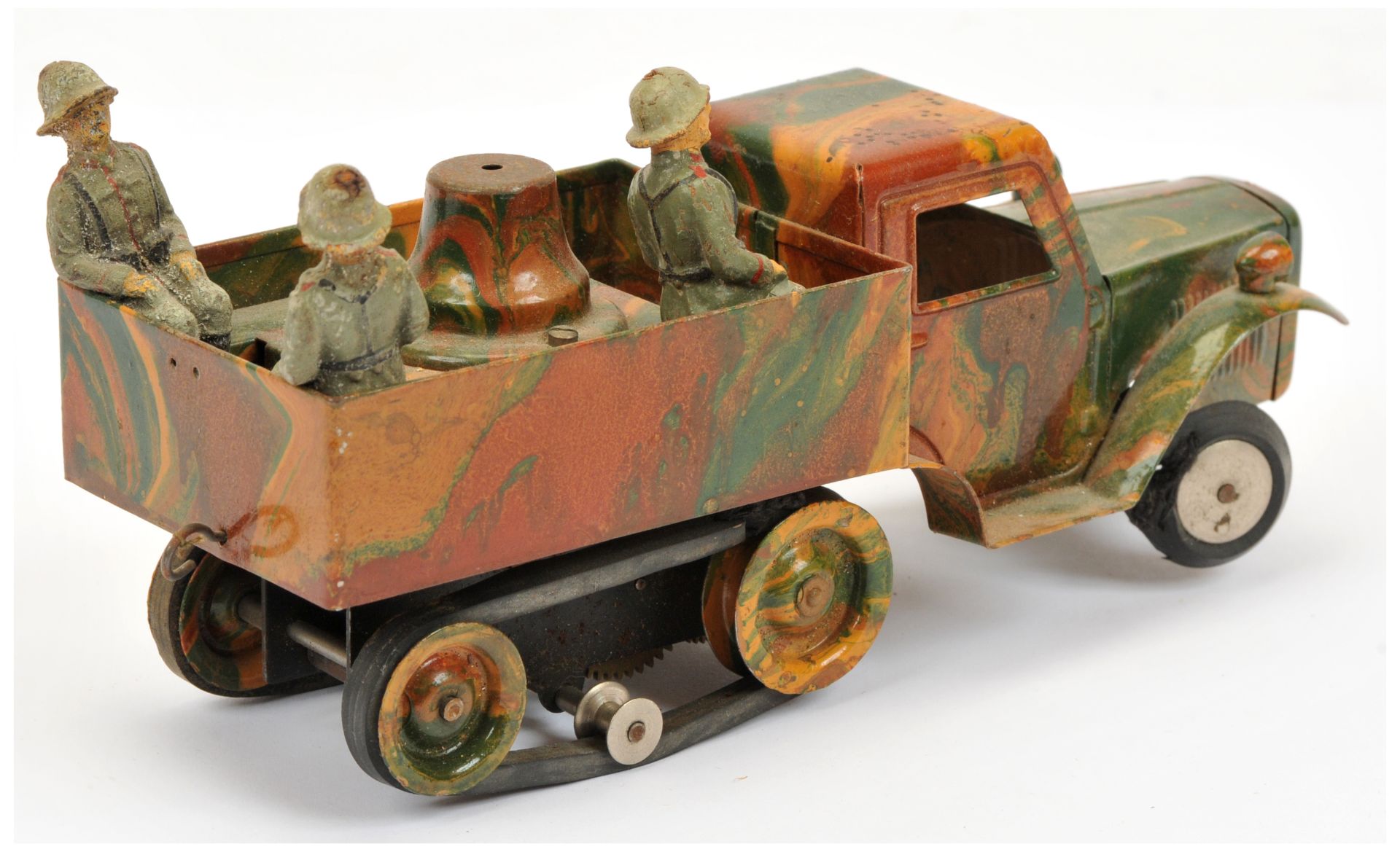 Marklin - Tinplate Halbkettenfahrzeug (Half Track Vehicle) with Figures, unboxed - Bild 2 aus 2