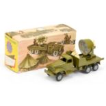 FJ military  GMC truck with searchlight  -olive green,  with plastic figures