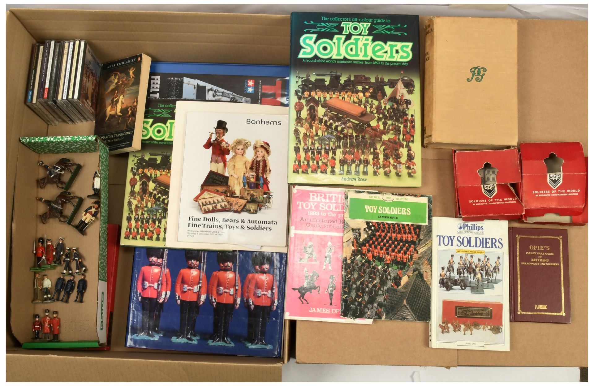 Group of Collector Books, Catalogues, Toy Soldiers, CDs & Instructions