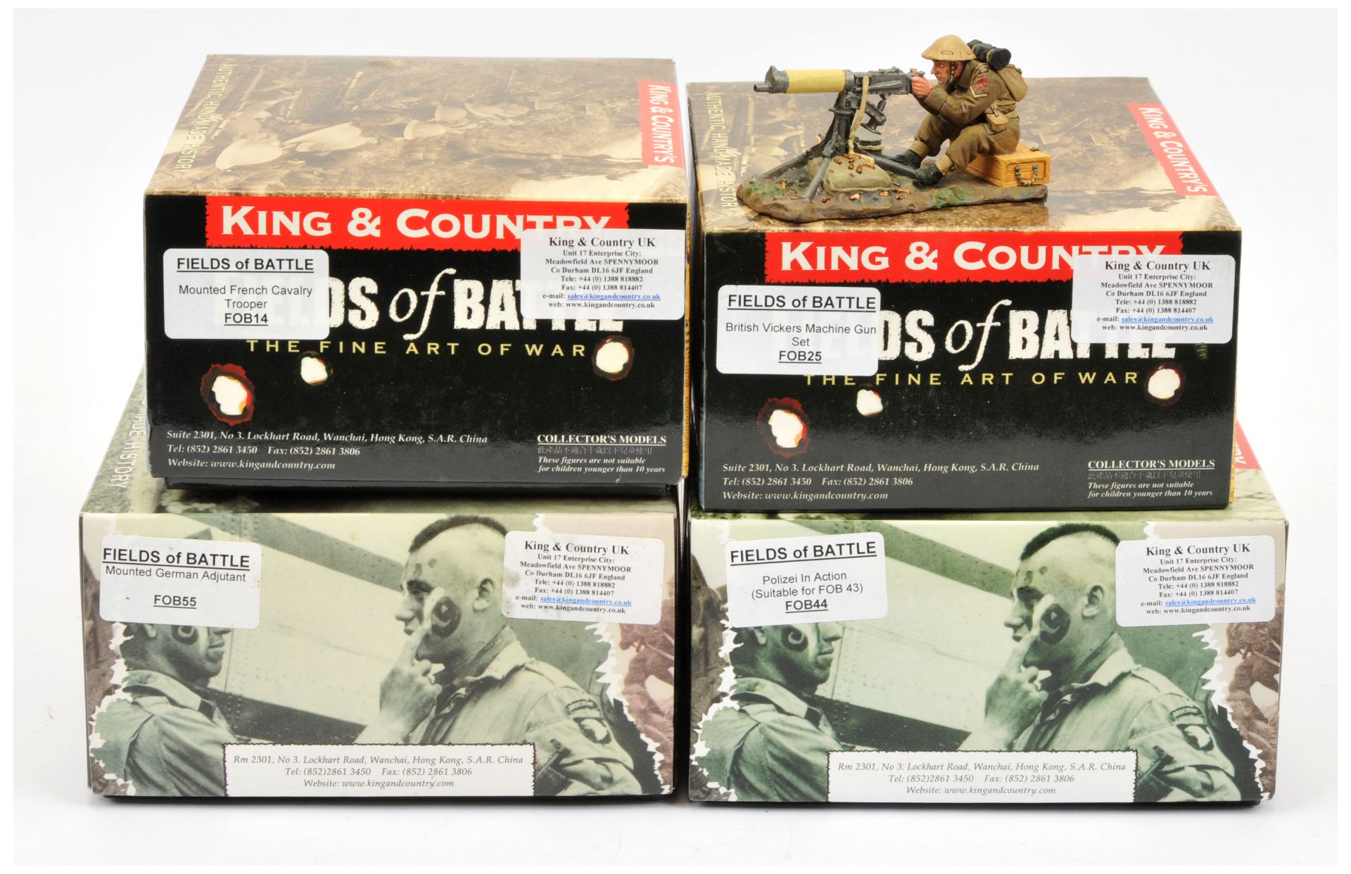 King & Country - Fields of Battle Series, including Set No. FOB14 'Mounted French Cavalry Trooper'