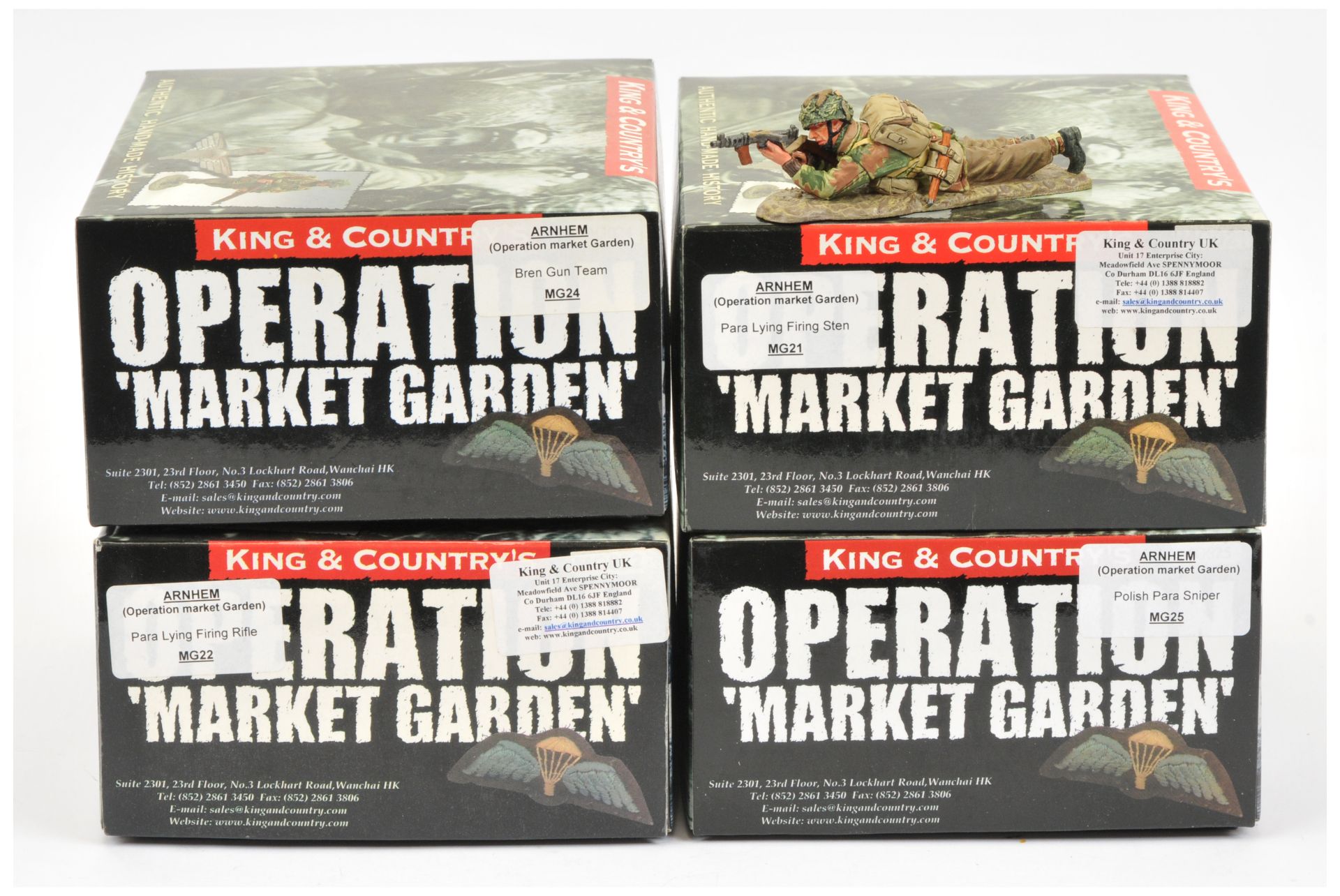 King & Country - 'Arnhem (Operation Market Garden)' Series, including Set Nos. MG21 'Para Lying F...