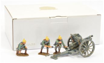 King & Country - World War 1 Series.  Comprising Set No. FW58 '77mm Artillery Set (1914)