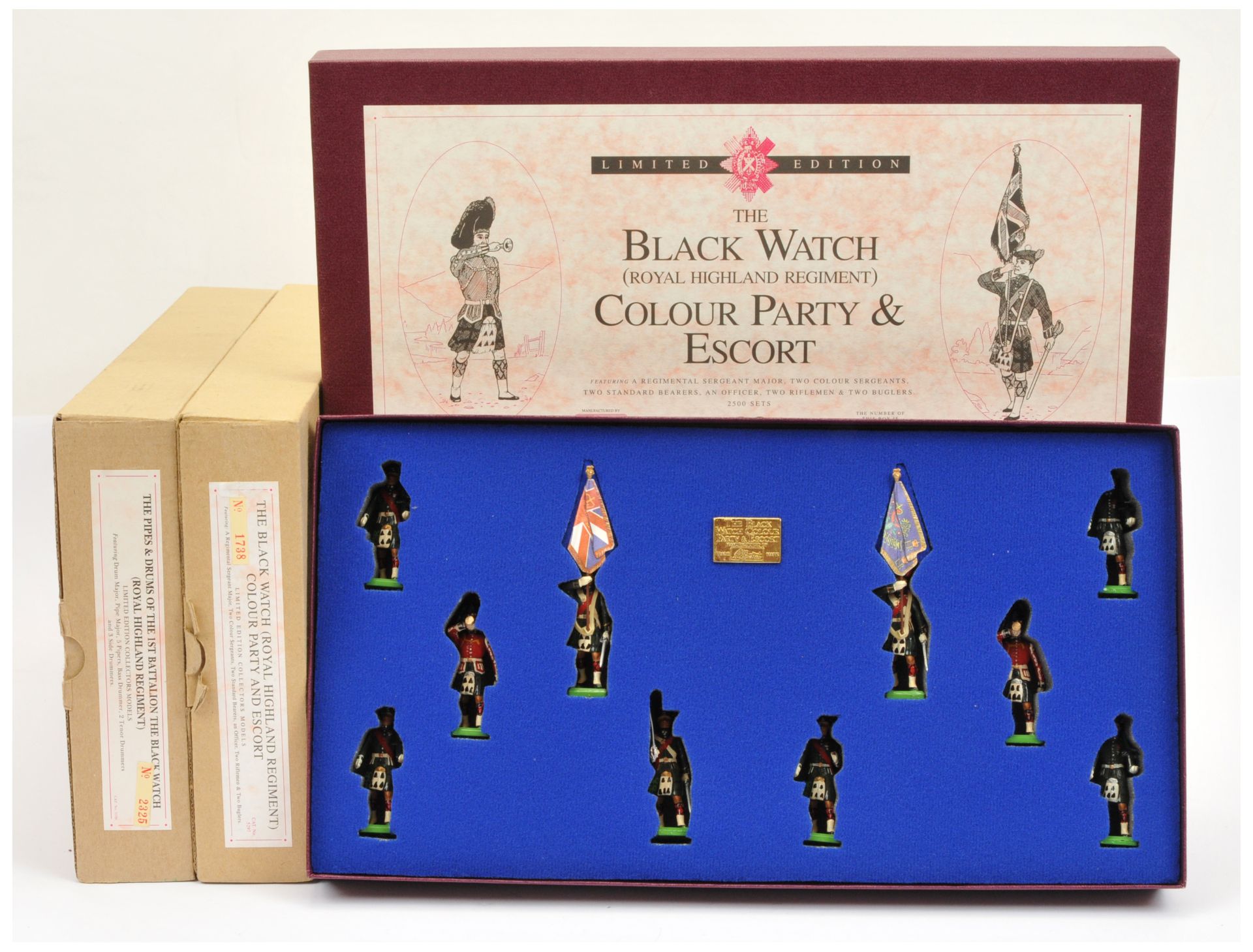 Britains Limited Edition Collector's Models.  Comprising of Cat. Nos. 5196 'The Pipes and Drums o...