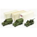 B & B Military  (Barnes & Buller)  1/60th scale Group of 3  (1) 6 - Wheeled covered wagon